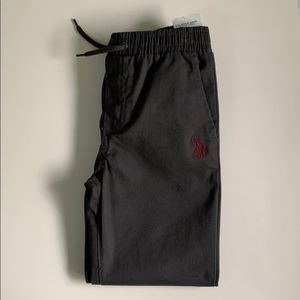 Polo Pants Boys M (5-6) Charcoal Color NWT